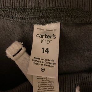 Carters sweatpants space size 14